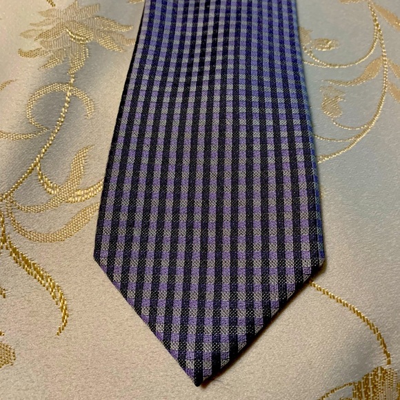 Calvin Klein Blue/Grey Tie - Picture 1 of 10